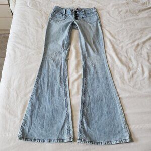 y2k code of ethics bootcut flare jeans juniors size 0